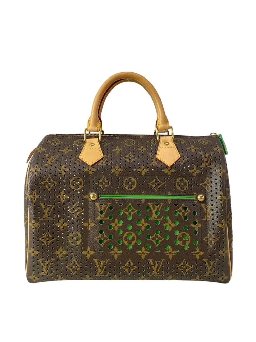 Louis Vuitton Handbag Monogram Perfo Speedy 30 Vert